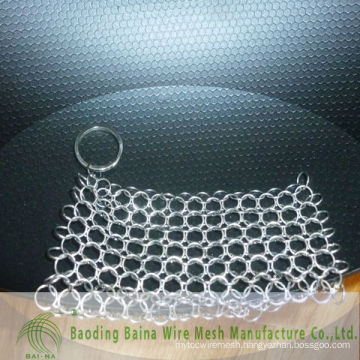 2015 Alibaba china manufacture stainless steel chainmail scrubber made in china